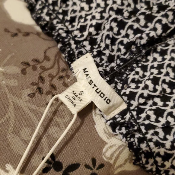 Max Studio smocked ruffle jumpsuit - Picture 3 of 7